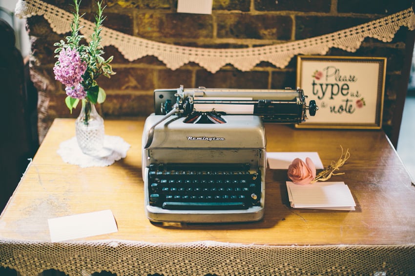 Vintage typewriter