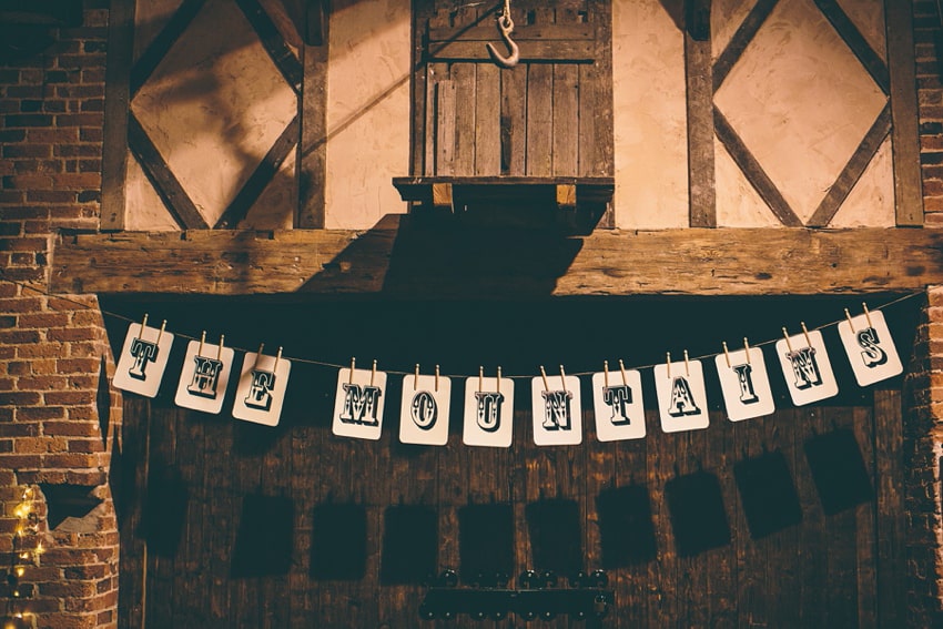 Vintage wedding signs