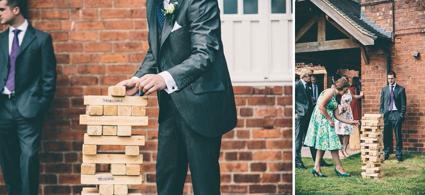 Giant jenga wedding entertainment
