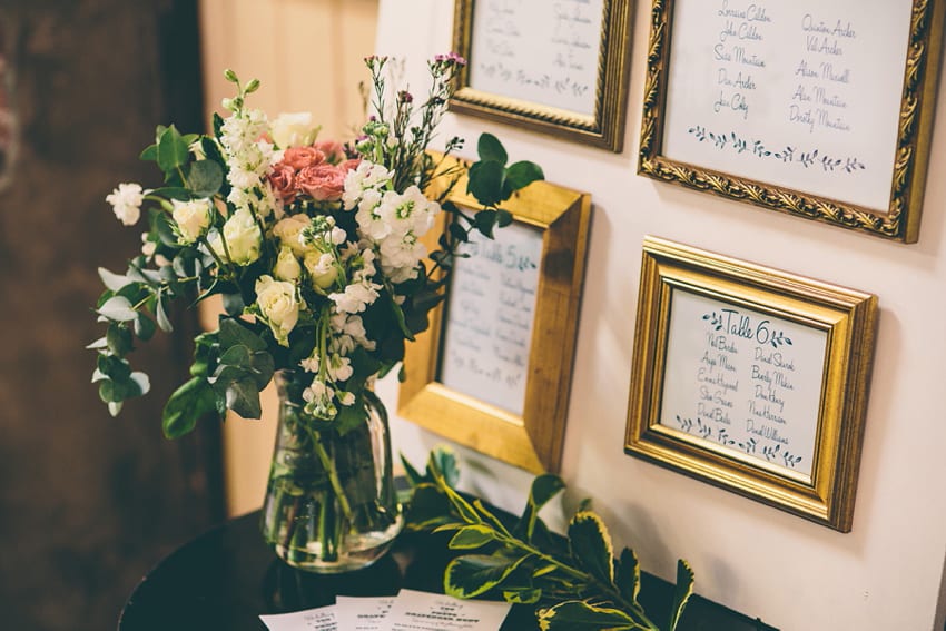 Picture frame table plan