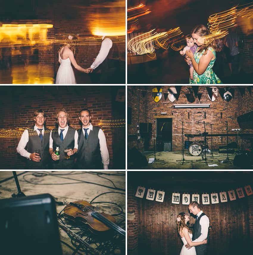 Wedding party shots