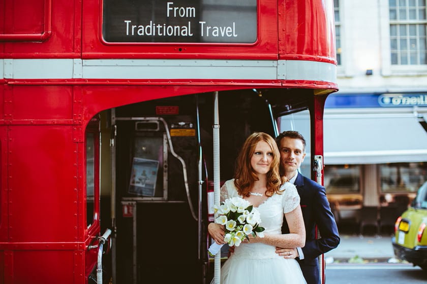 Red Bus Wedding Pictures