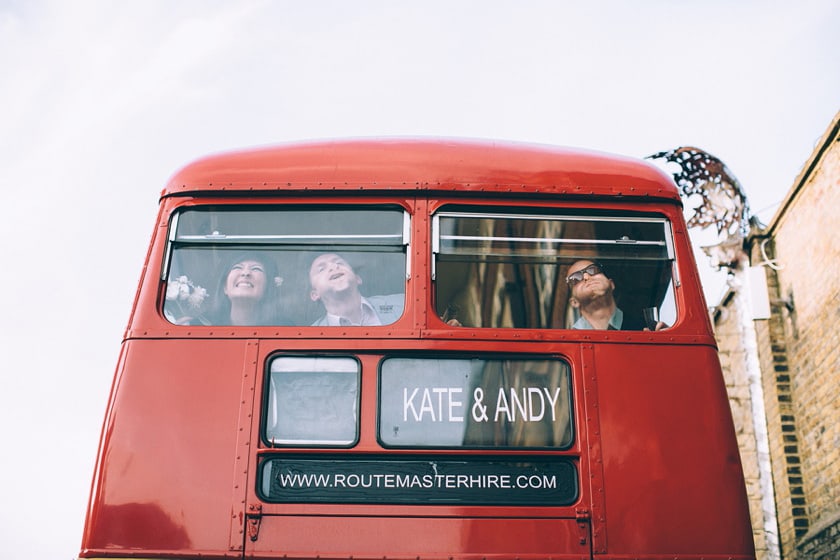 Red London Bus Wedding Pictures