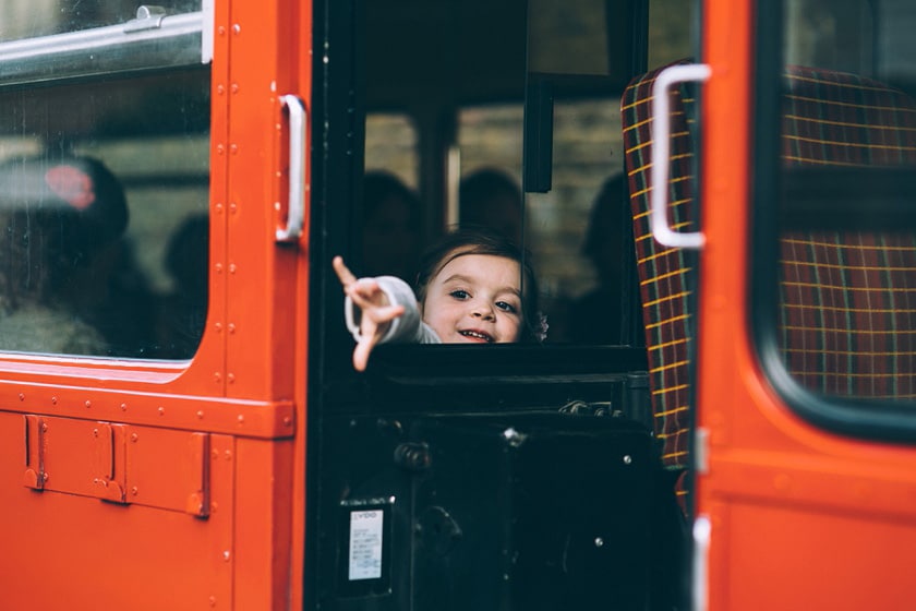Red London Bus Wedding Pictures