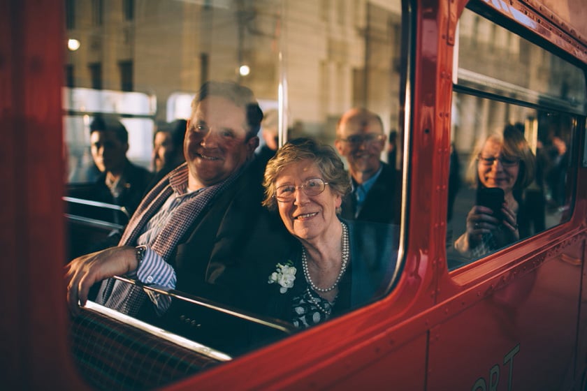 Red London Bus Wedding Pictures