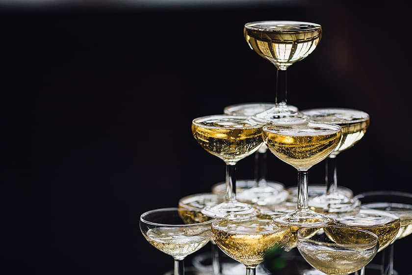 Wedding Champagne Tower