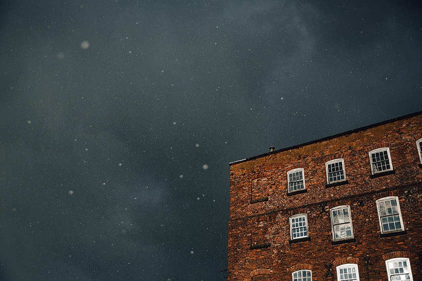 wedding day snow