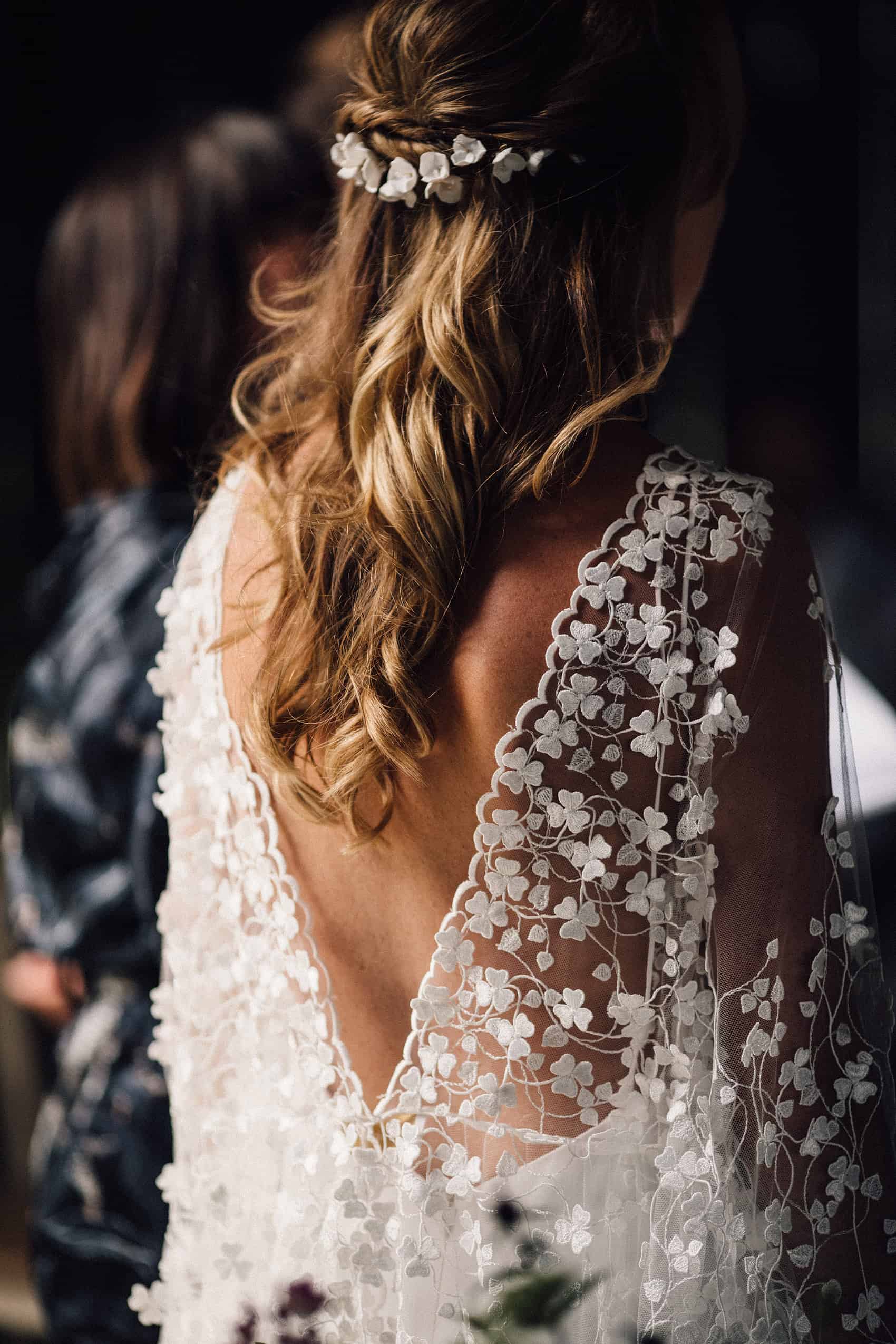 Isabella Boutin wedding dress back