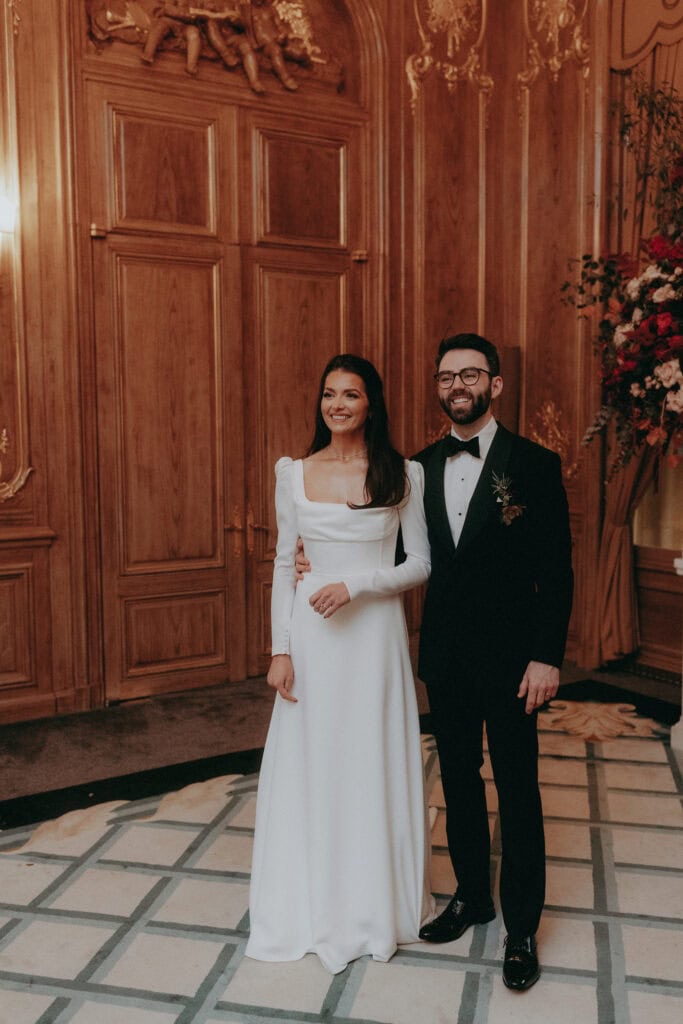 Luxury winter wedding venue, Claridges, Mayfair