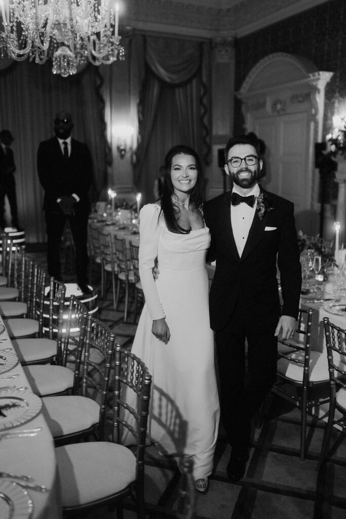 Claridges Hotel winter wedding in Mayfair London