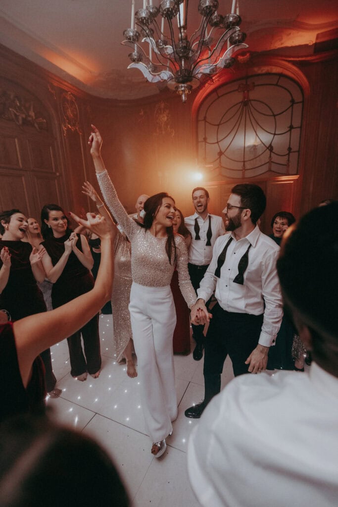 nadine merabi wedding jumpsuit evening dress
