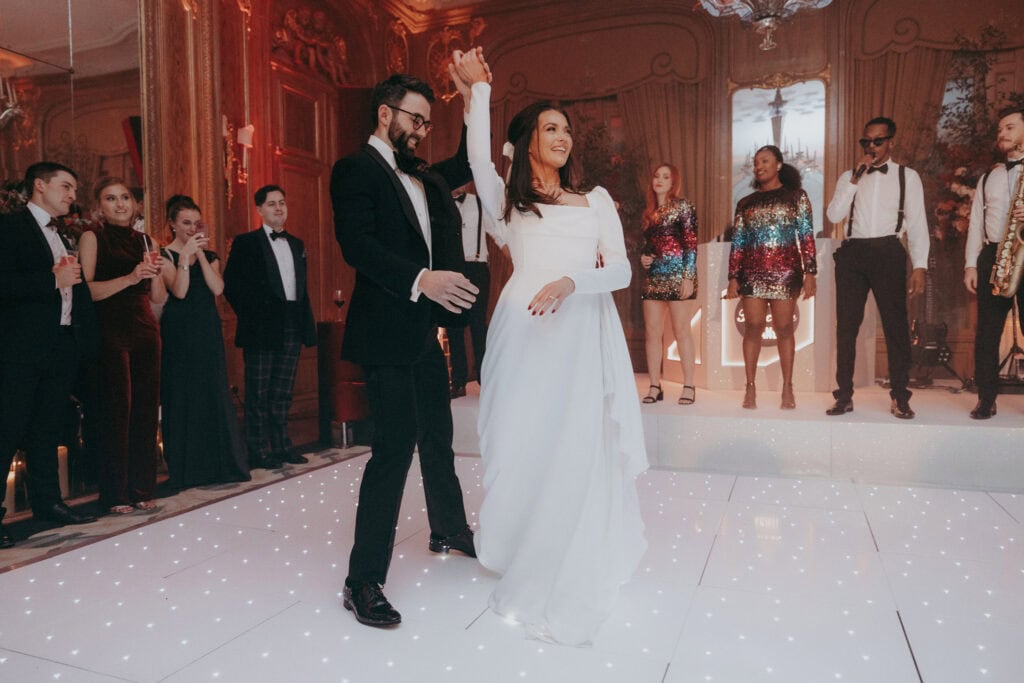 Claridges Hotel winter wedding in Mayfair London