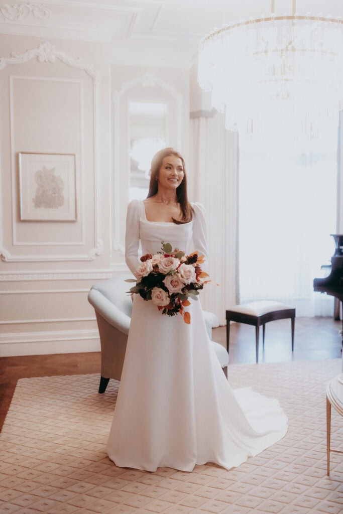 Claridges Hotel winter wedding in Mayfair London