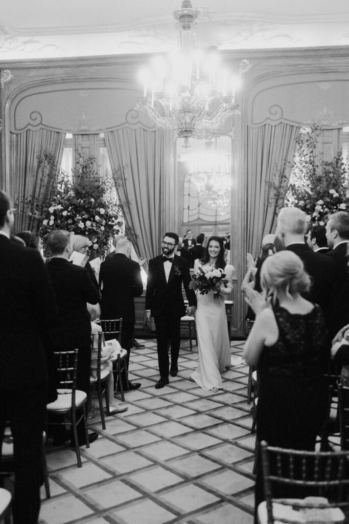 Claridges Hotel winter wedding in Mayfair London