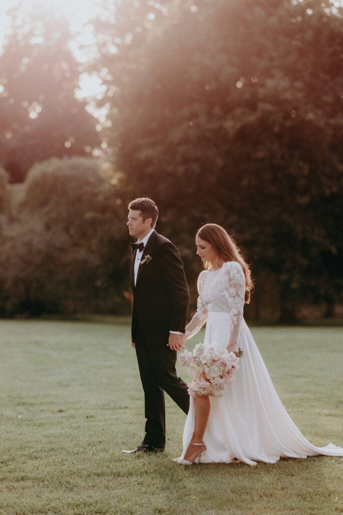 Caroline Takvorian wedding dress at Soho House
