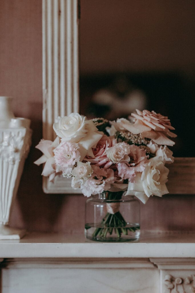 Pastel coloured wedding flowers bouquet inspiration