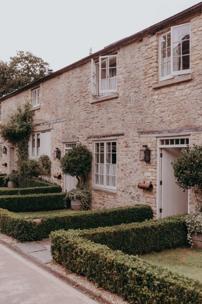 Cottages at Babington house in Frome