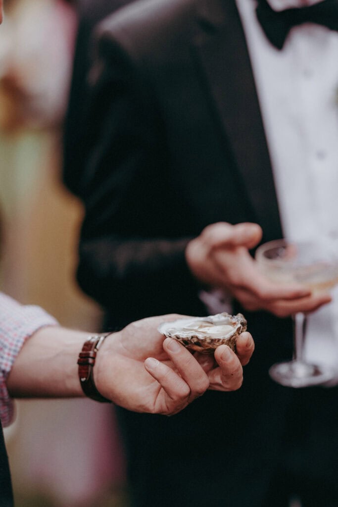 Wedding day oyster service idea