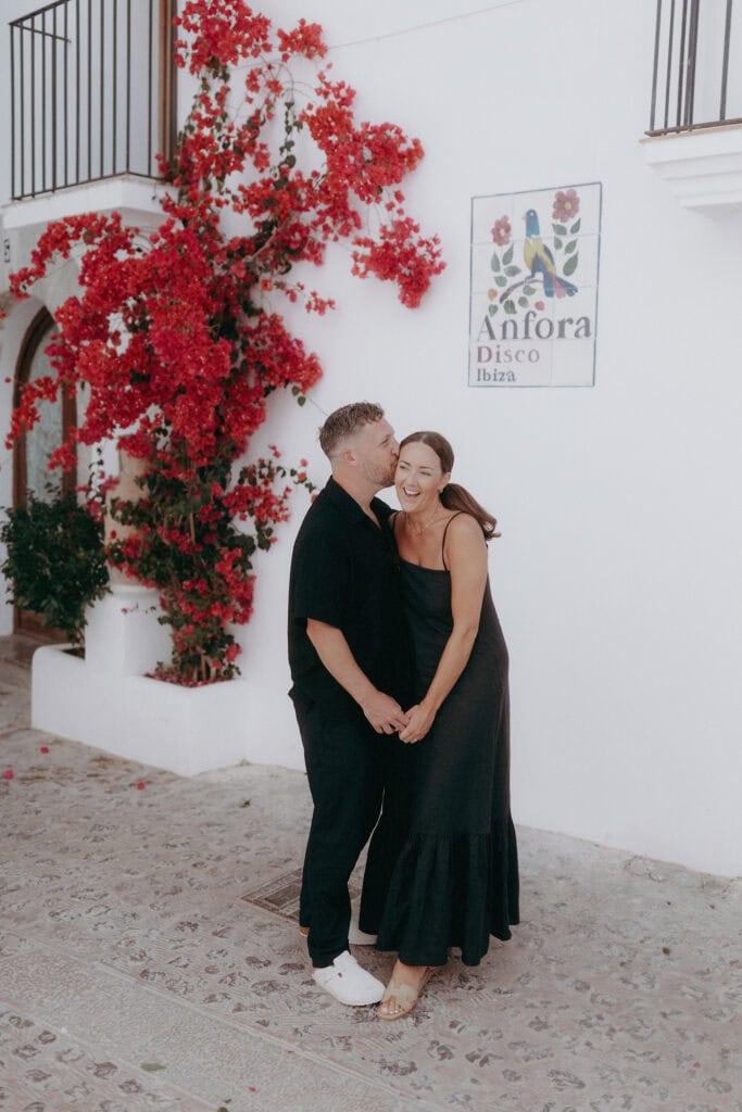 Ibiza old town pre-wedding engagement shoot
