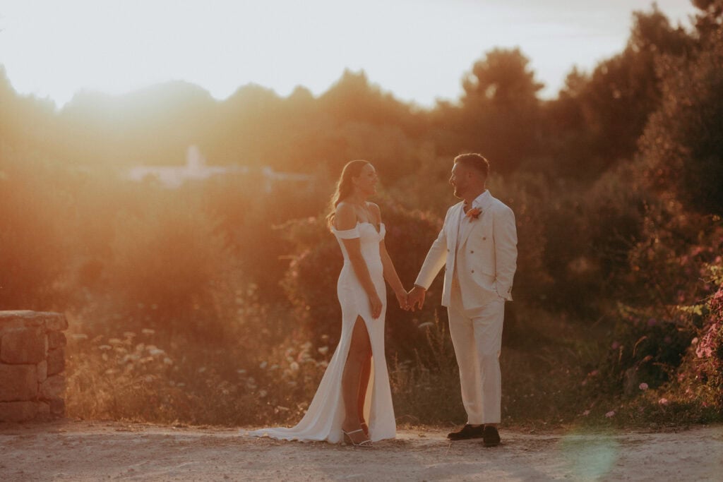 Suzanne Neville wedding gown, destination wedding Ibiza