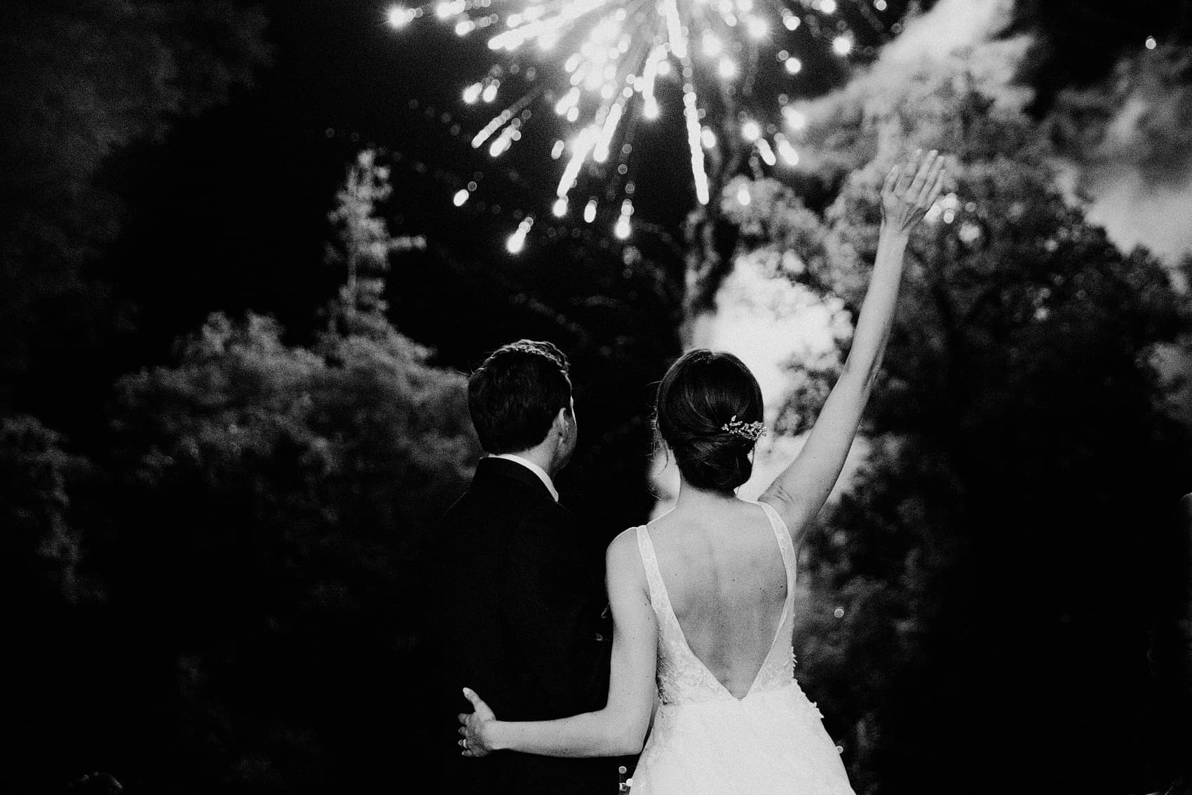 wedding fireworks photograph