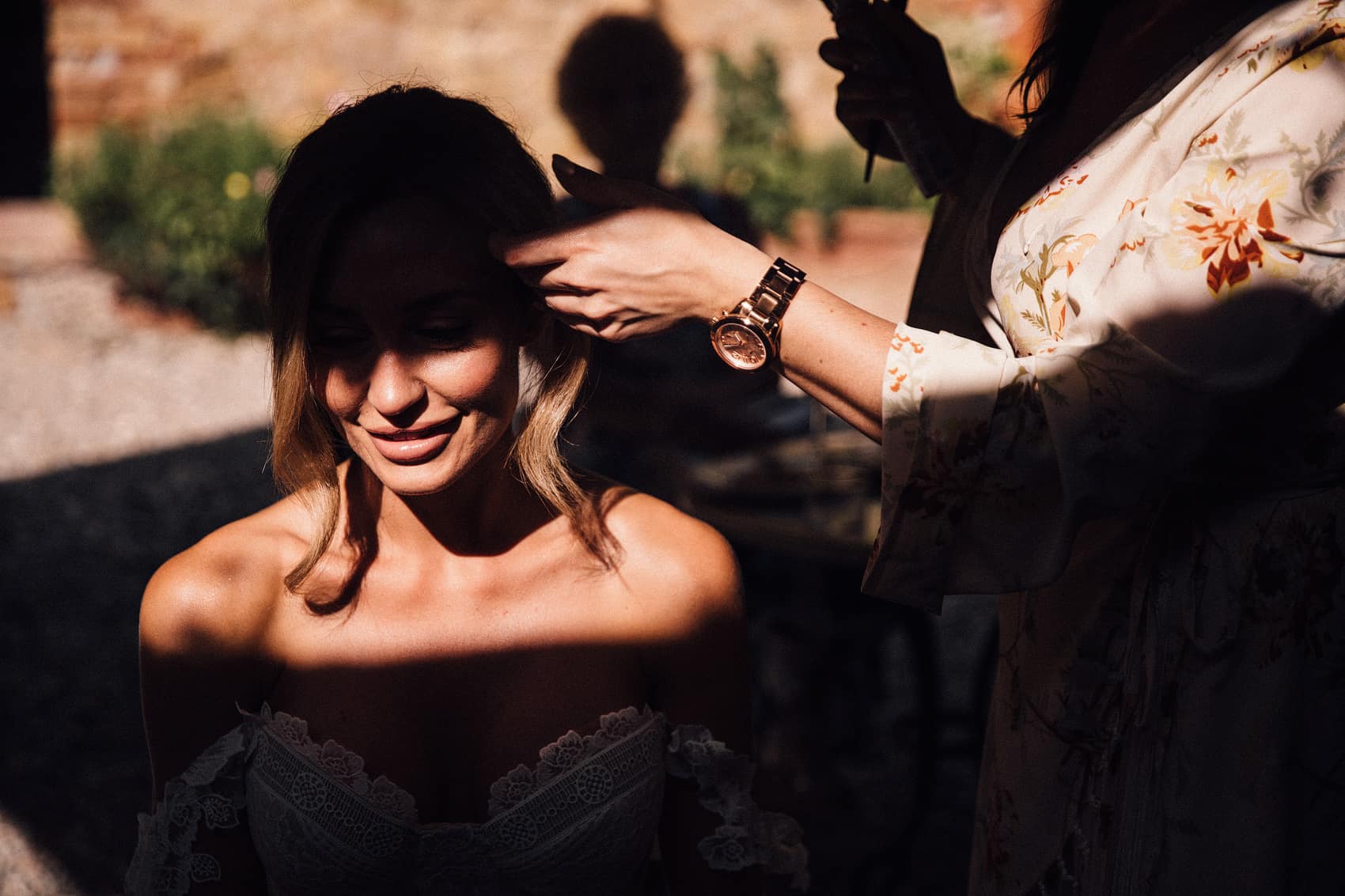 Tuscany wedding hair and make up