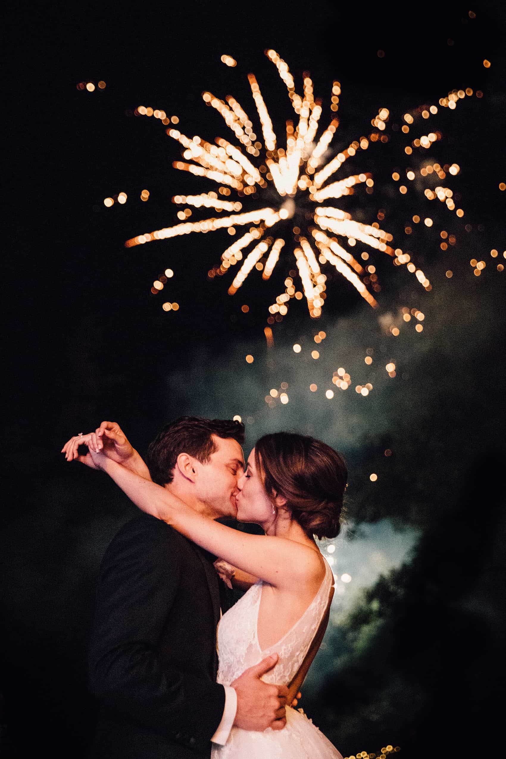 wedding day fireworks